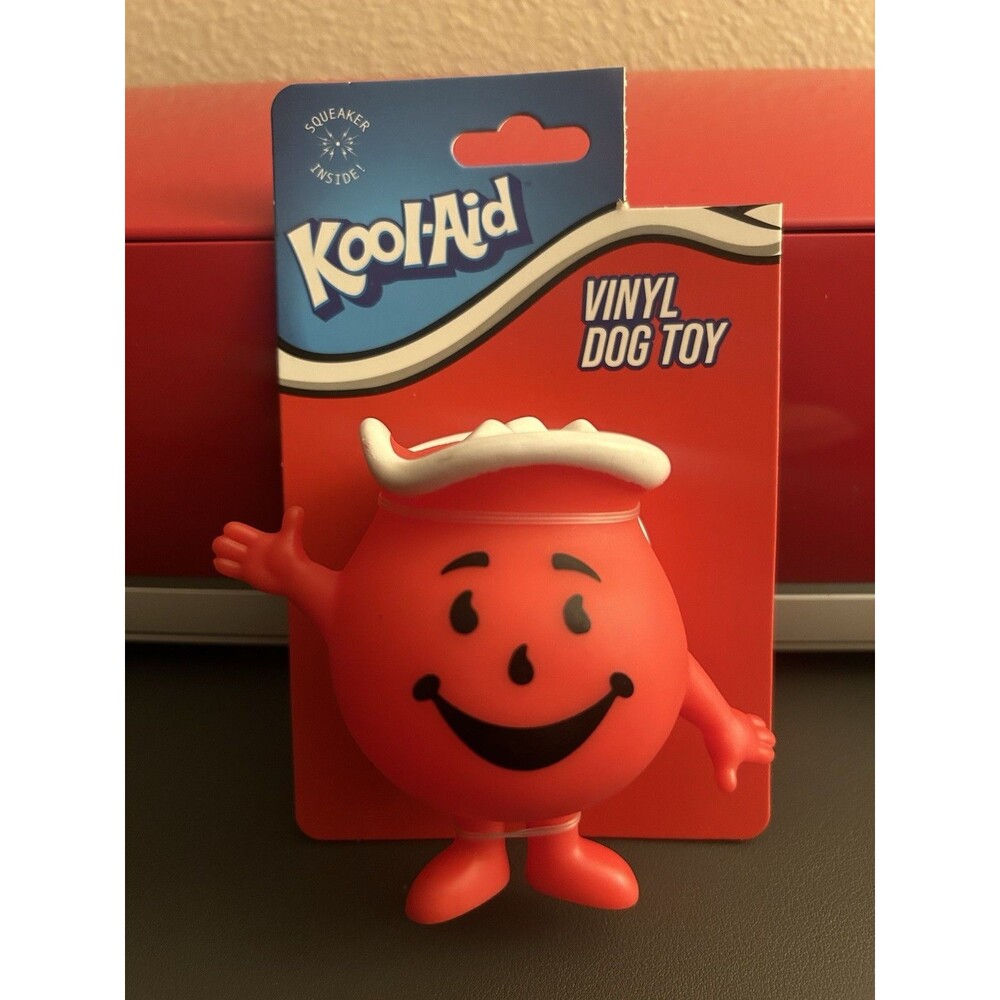 Kool-Aid Man Dog Toy Vinyl Squeaker Toy : NWT